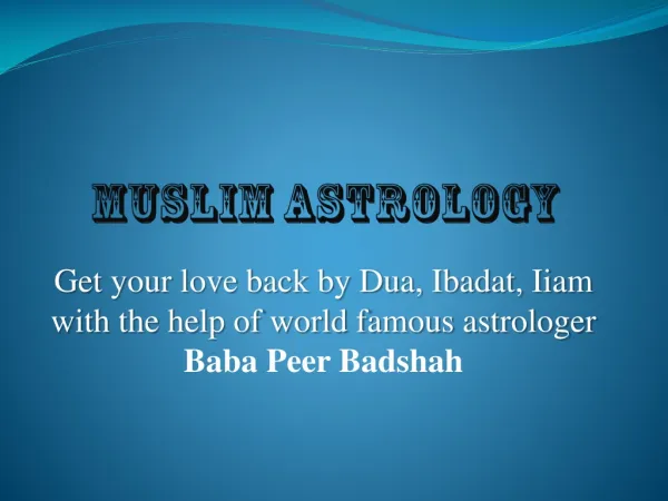 Muslim Astrology