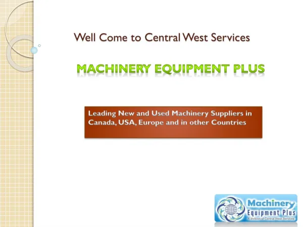Buy/Sale Used Machinery and Equipment Global Suppliers – Mac