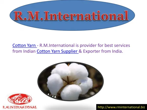 Cotton Yarn Exporter