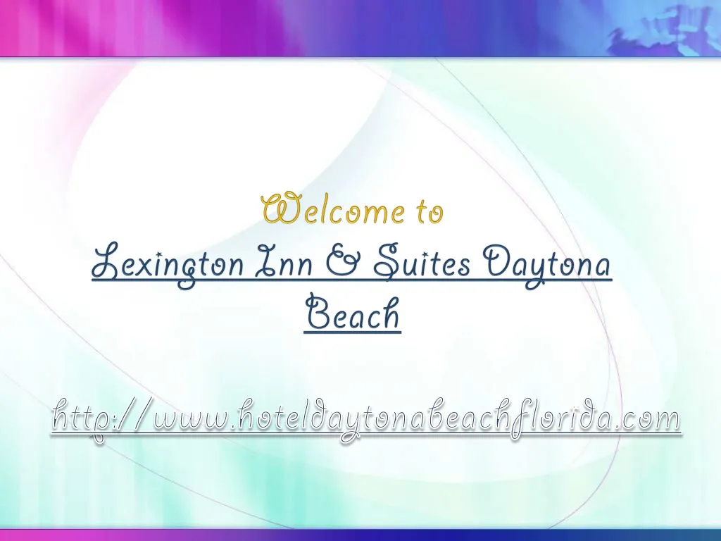 welcome to lexington inn suites daytona beach