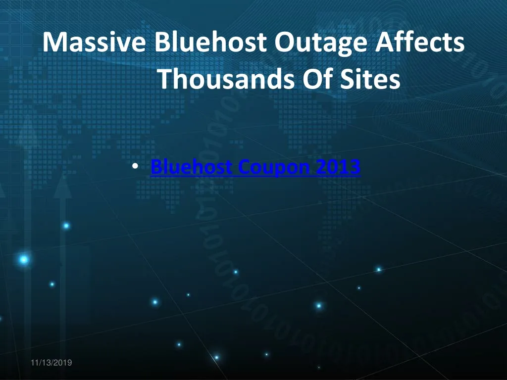 massive bluehost outage affects thousands of sites