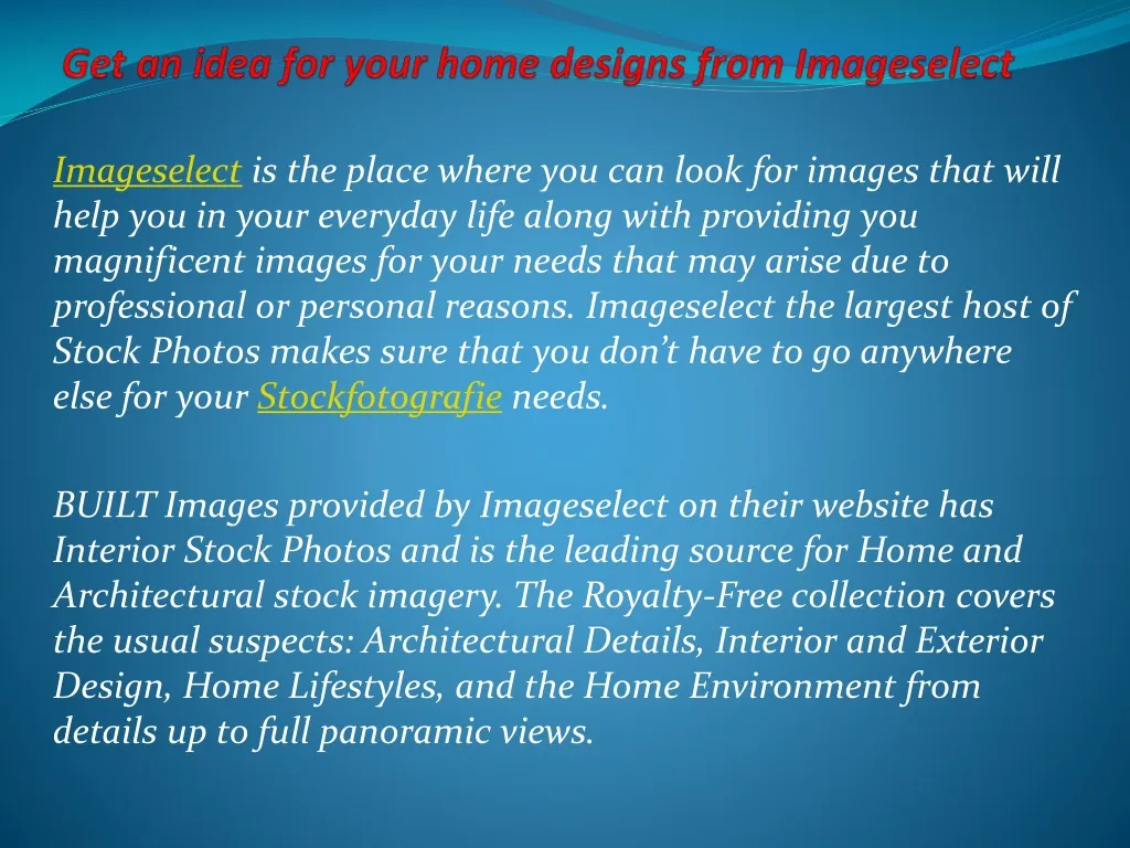 get an idea for your home designs from imageselect