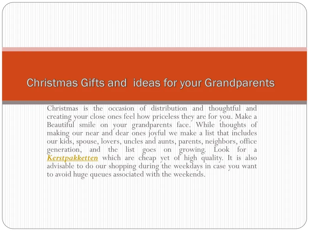 christmas gifts and ideas for your grandparents
