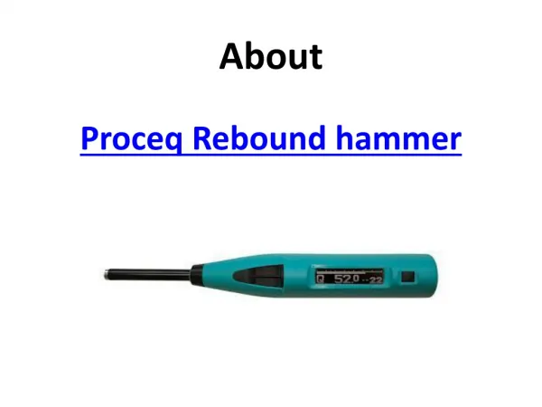 Proceq Rebound Hammer