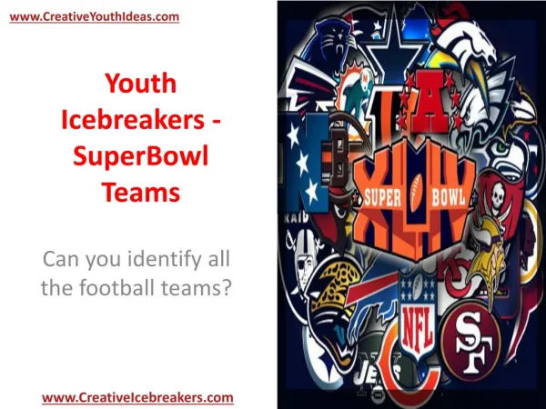 Youth Icebreakers - SuperBowl Teams