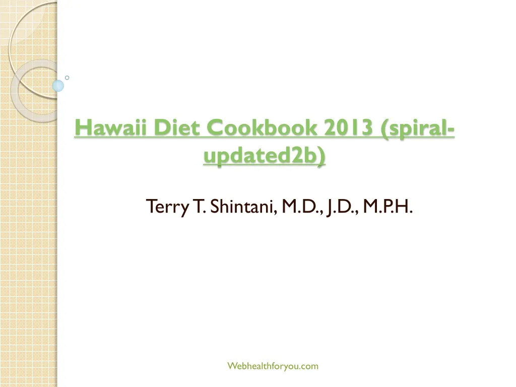 hawaii diet cookbook 2013 spiral updated2b