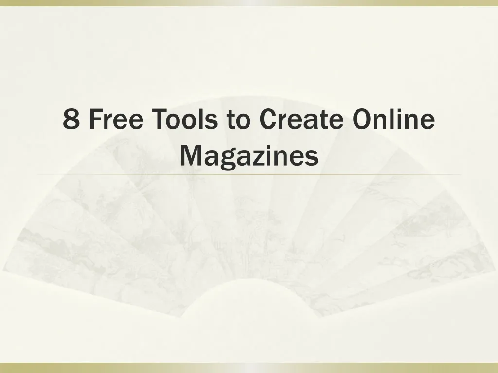 8 free tools to create online magazines