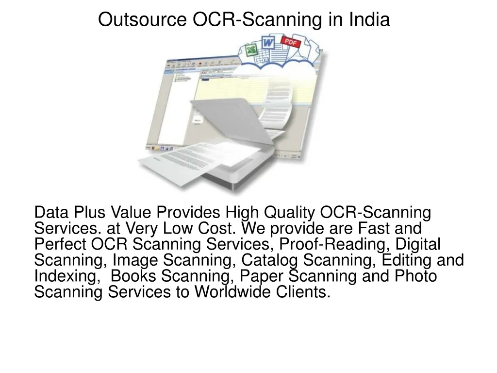 outsource ocr scanning in india