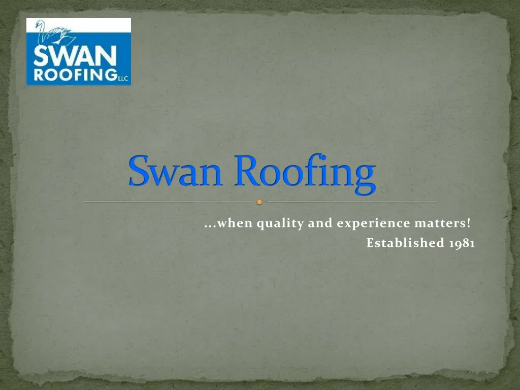 swan roofing