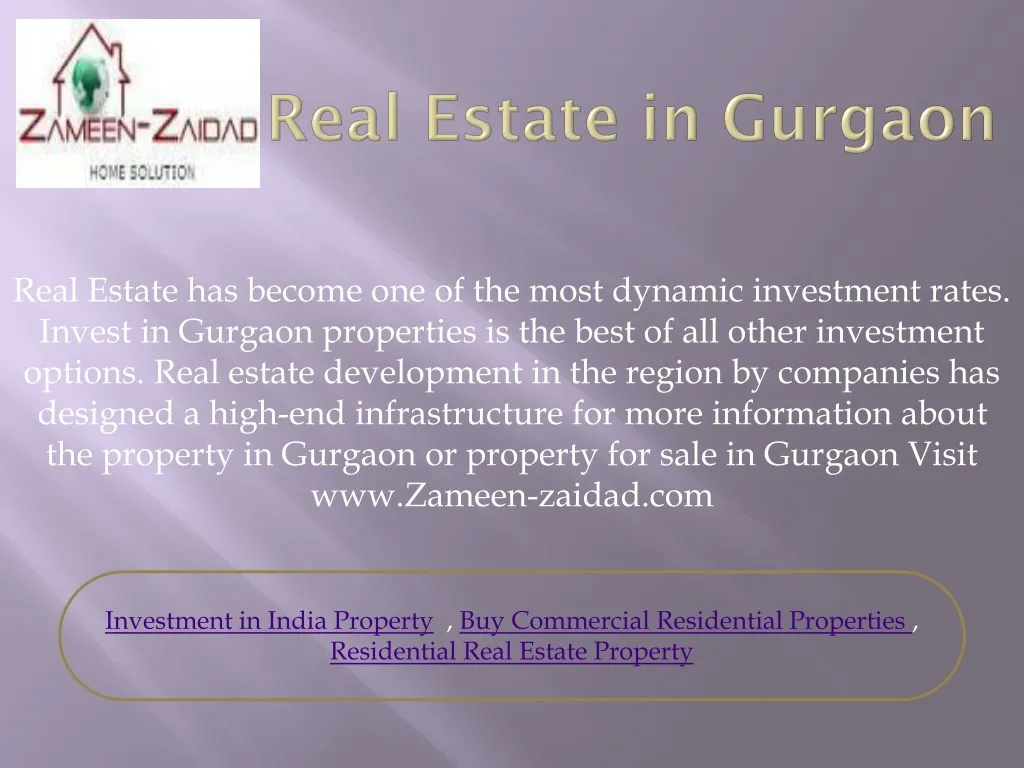 real estate in gurgaon