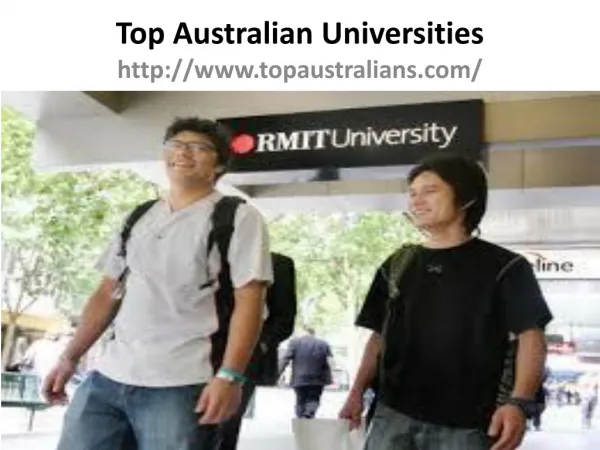 Top Universities in Australian
