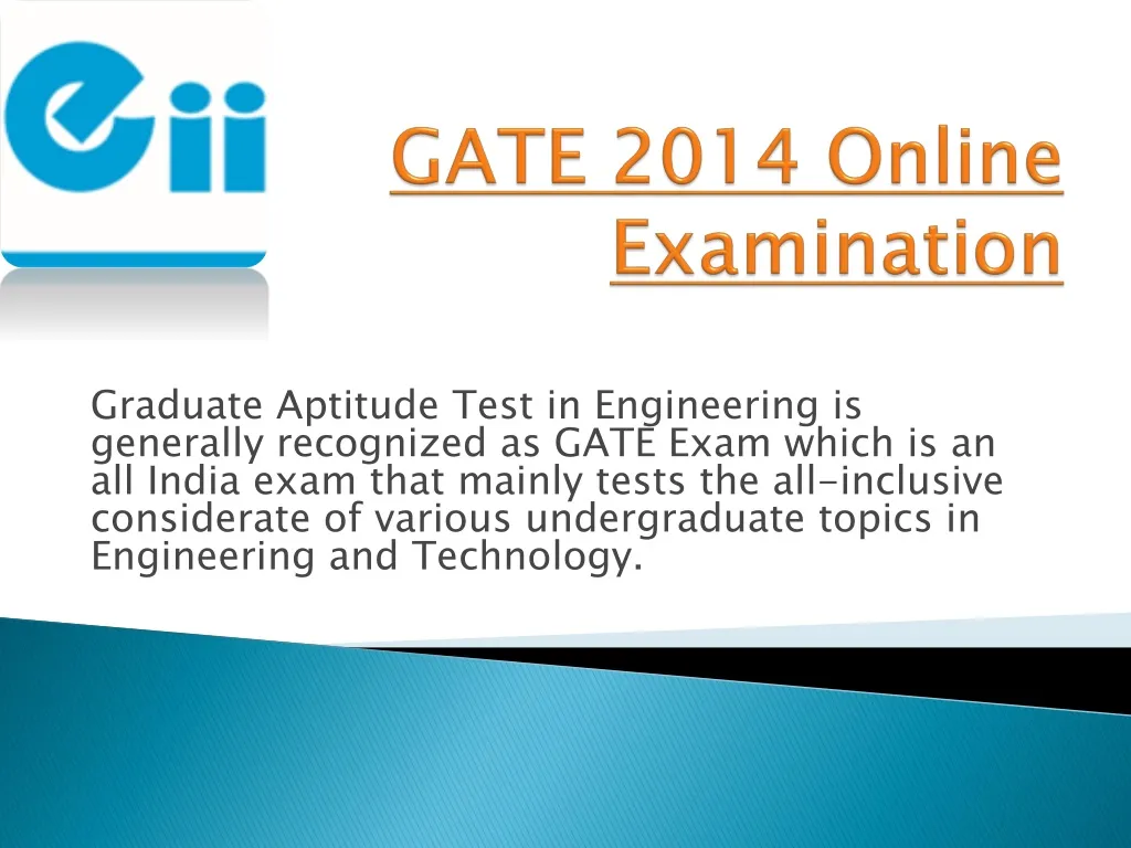 gate 2014 online examination