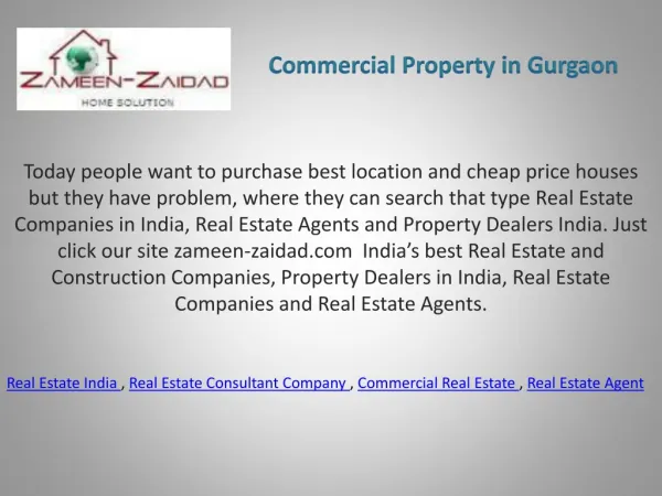 Commercial Property in Gurgaon