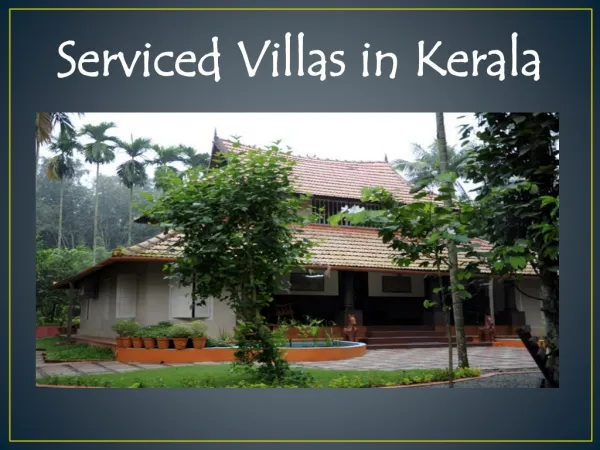 Serviced Villas in Kerala