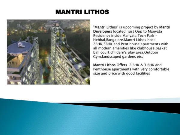 Mantri Lithos