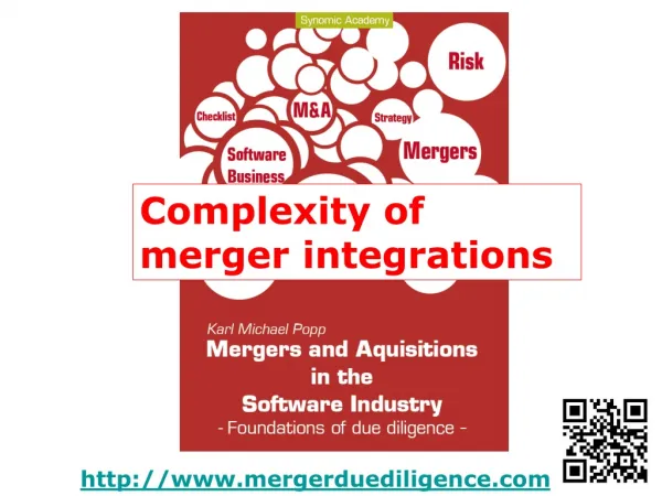 Complexity of post merger integration