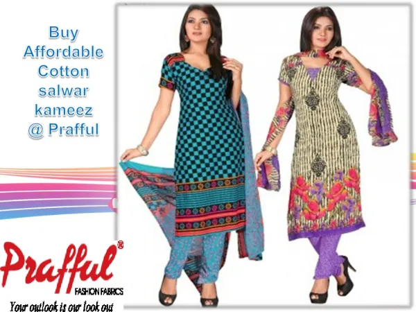 Buy Affordable Cotton salwar kameez @ Prafful