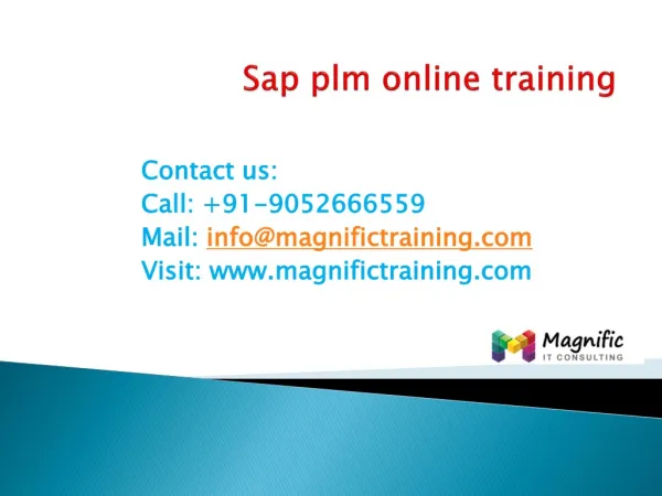 sap plm online training in australia