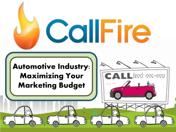 Automotive Industry: Maximizing Your Marketing Budget