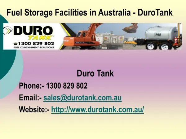 Fuel Storage Facilities in Australia