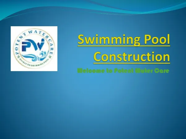 swimming pool construction, swimming pool