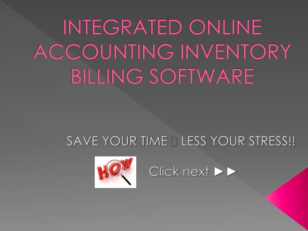 integrated online accounting inventory billing software