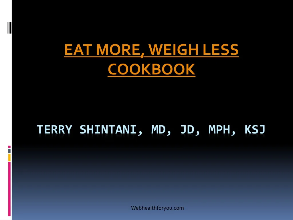 eat more weigh less cookbook