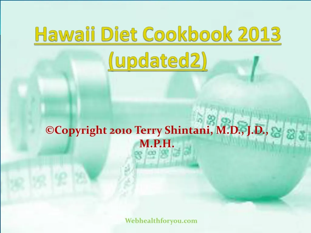 hawaii diet cookbook 2013 updated2