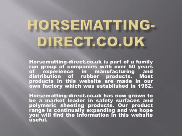 horsematting-direct