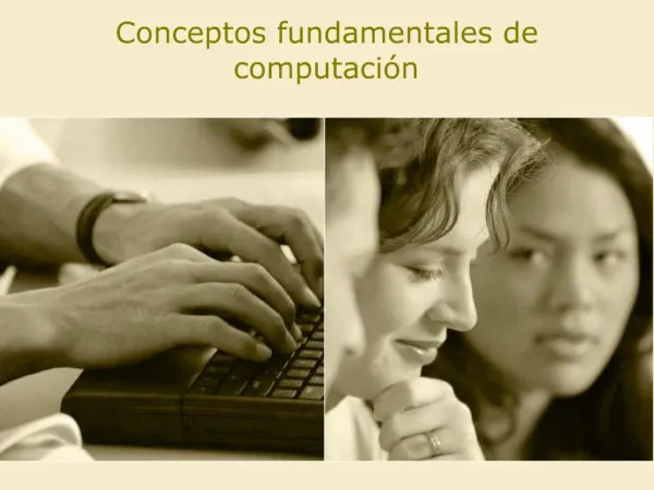 Conceptos Fundamentales de Computaci