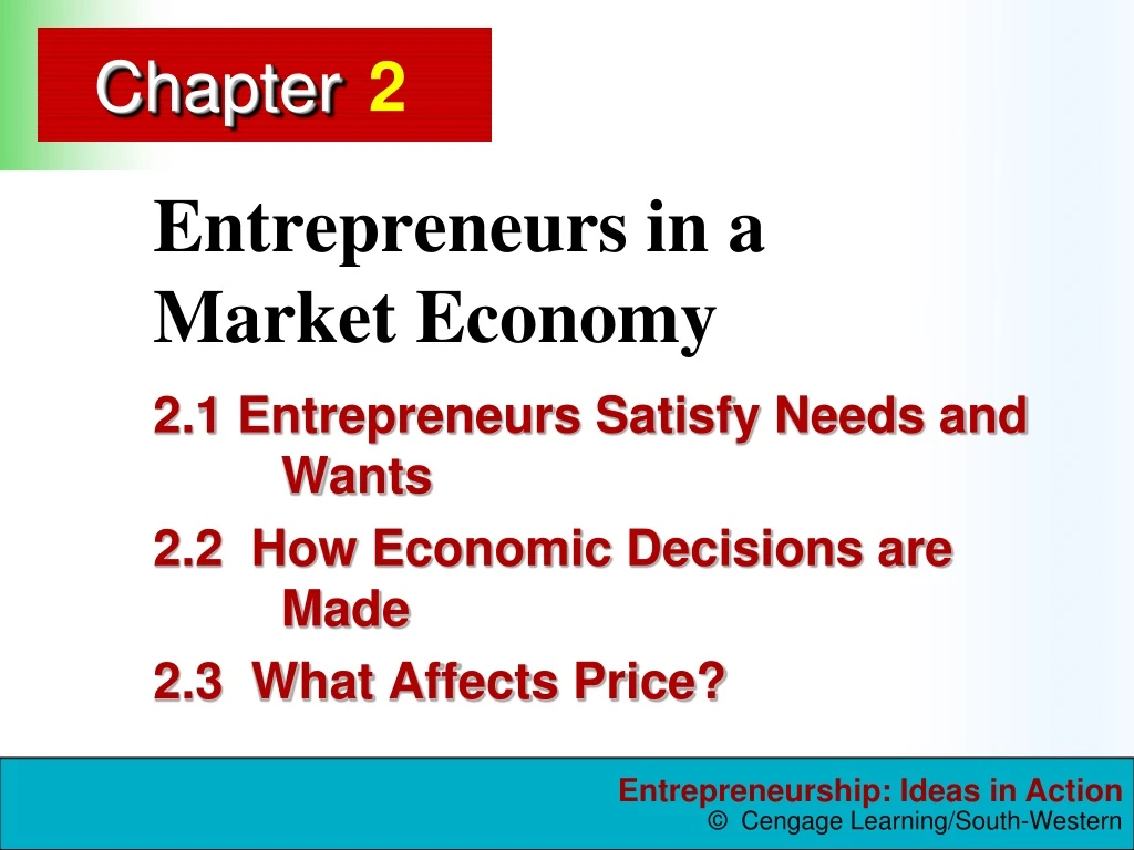 entrepreneurs in a market economy