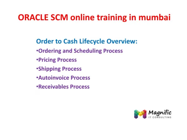 oracle scm online training in mumbai