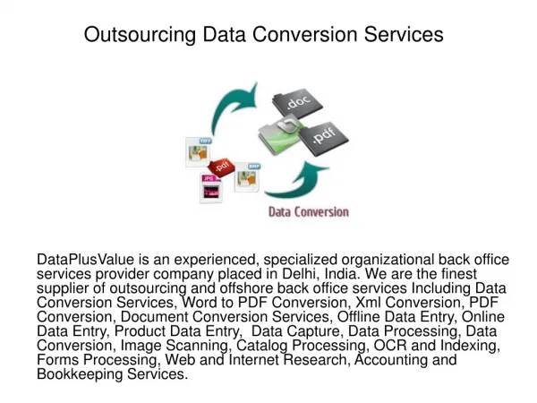 Outsourcing Data Conversion Services