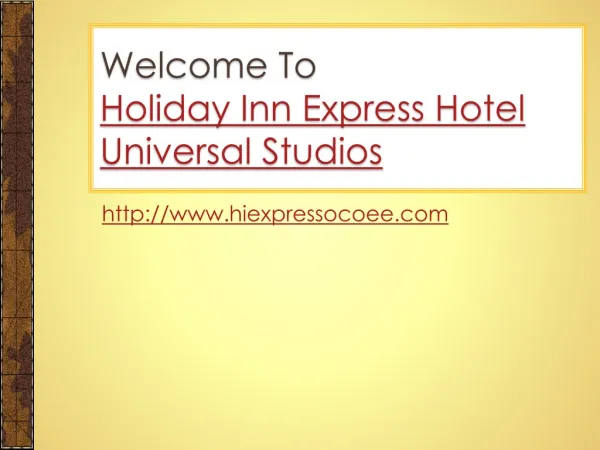 Hotel near universal studios