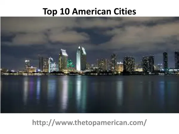 Top Cities In American