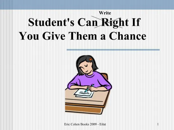 Students Can Right If You Give Them a Chance