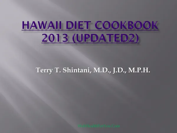 Hawaii Diet Cookbook 2013 (updated2)32