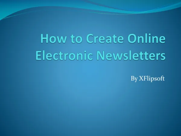 How to Make Free Digital Newsletters