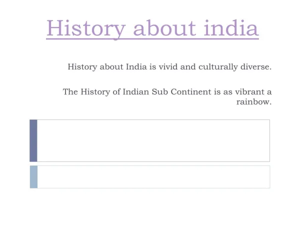 PPT - History Of India | History About India PowerPoint Presentation ...