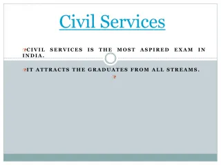 Civil services - slide 1