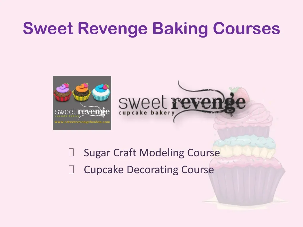 sweet revenge baking courses