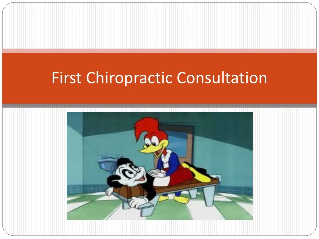 first chiropractic consultation