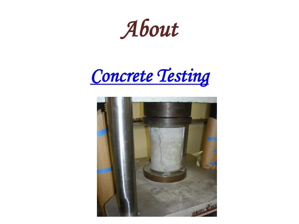 about concrete testing