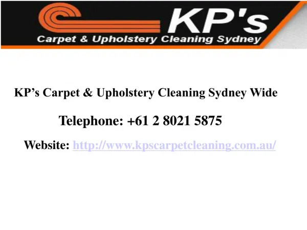 KP's - Carpet Cleaning Services Sydney