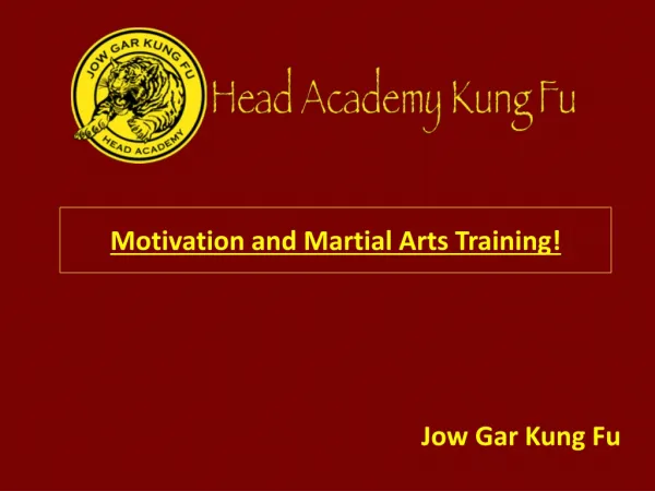 Motivation and Martial Arts Training!