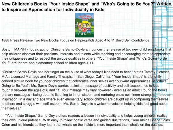 New Children's Books "Your Inside Shape" and "Who's Going