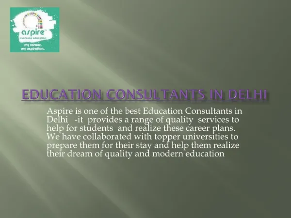 education consultant in delhi
