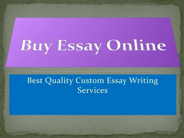 Buy Essay Online