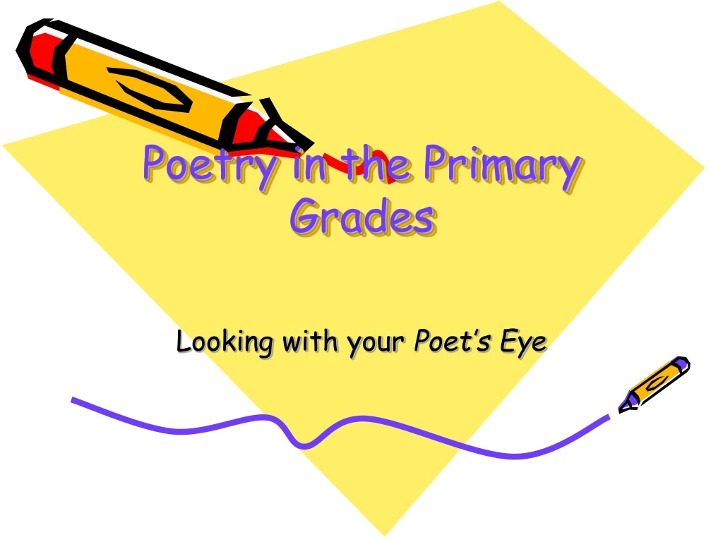 poetry in the primary grades