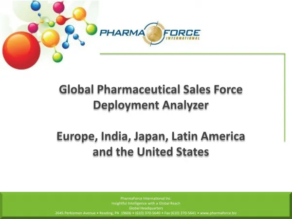 Global Pharmaceutical Sales Force